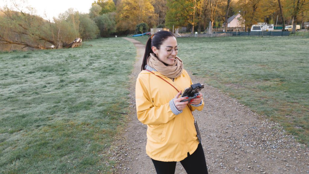 Header de chargement Accueil, portrait drone